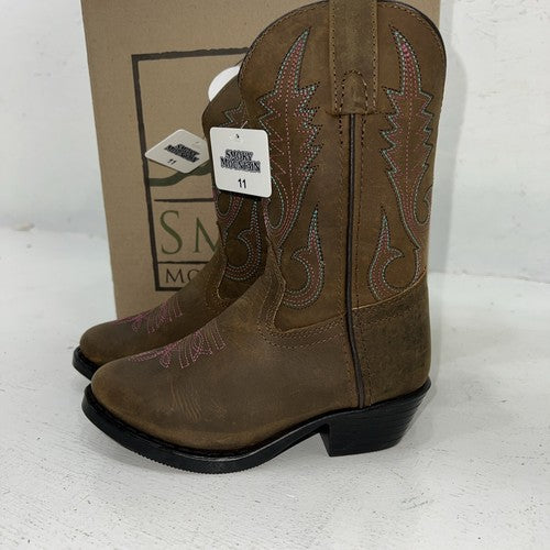 New Children’s Brown Smoky Mountain Cowboy Boots. 3531C 11 D. 24-66