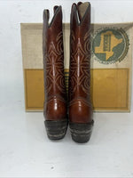 New Women’s Brown Texas Brand Cowboy Boots. L243 5.5 5 1/2 M. 20-61