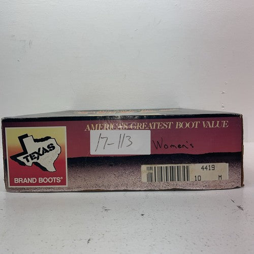New Women’s Pink Texas Brand Cowboy Boots. 4419 10 M. 17-113
