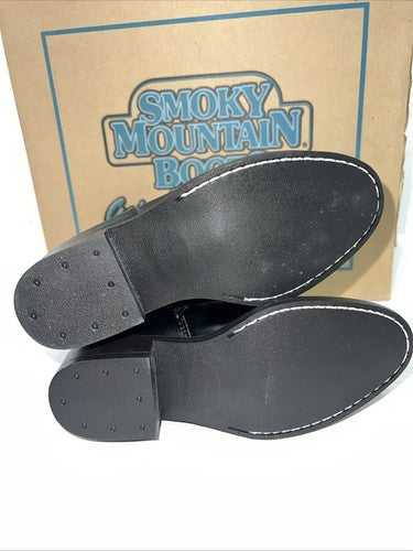 New Children’s Black Lace Up Smoky Mountain Cowboy Boots. 10. 24-38
