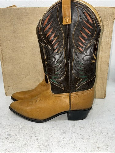 New Women’s Brown Acme Cowboy Boots. 50252 7.5 7 1/2 C. 17-18