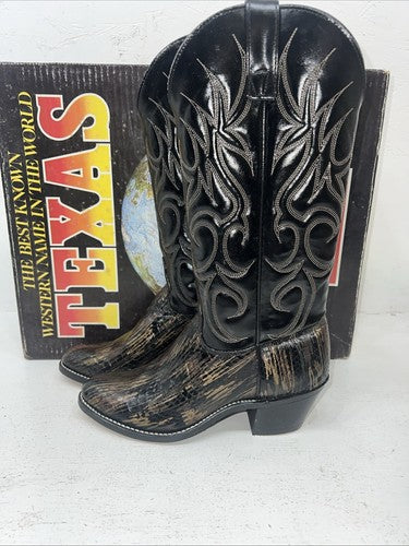 New Women’s Black Texas Brand Cowboy Boots. L 900 6.5 6 1/2 M. 19-80