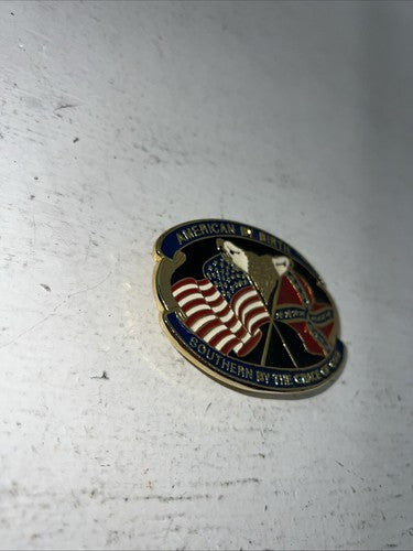 New Blue Red Silver Eagle Flag Belt Buckle. 2432 F-19