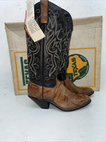 New Women’s Brown Texas Brand Cowboy Boots. 4801 5.5 5 1/2 M. 20-59