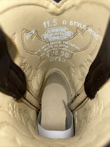 New Children Black Smoky Mountain Cowboy Boots. 1110 C 11.5 11 1/2. 24-109
