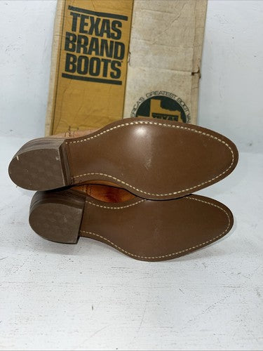 New Women’s Texas Brand Brown Cowboy Boots. L279 6.5 6 1/2 M. 19-42
