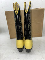 New Women’s Yellow Texas Brand Cowboy Boots. L 199101 7 M. 18-53