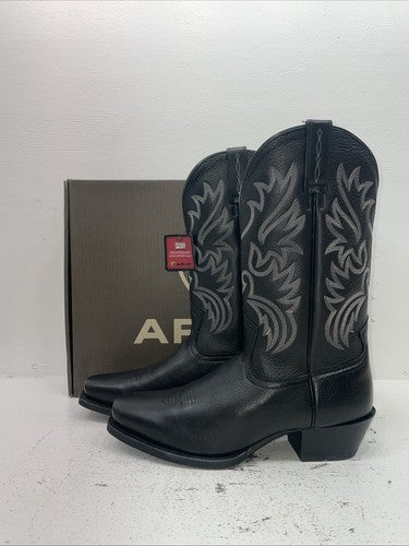 New Men’s Black Ariat Cowboy Boots. 10002296 12. 10-56