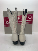 New Women’s White Capezio Cowboy Boots. L 287 8.5 8 1/2 M. 16-116