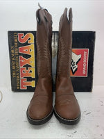 New Men’s Brown Texas Brand Cowboy Boots. 8901 11.5 11 1/2 D. 9-36