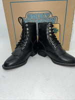 New Children’s Black Lace Up Smoky Mountain Cowboy Boots. 10. 24-38