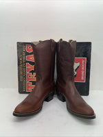 New Men’s Brown Texas Brand Cowboy Boots. 8021 12 D. 9-66