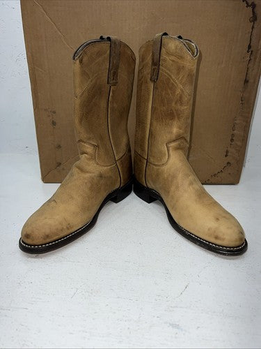 New Women’s Brown J.Chisholm Cowboy Boots. L 1014 7 M. 19-110