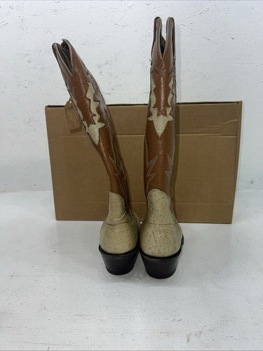 New Women’s Tan The Sanders Cowboy Boots. 5.5 5 1/2 B. 20-53