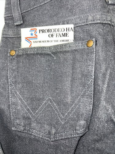 New Boys Grey Wrangler Pro Rodeo Cowboy Cut Denim Jeans. 16/28 B-33
