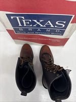 NEW Men’s Brown/black American Bootmaker Western Boot Laced Size 9m. 3-1
