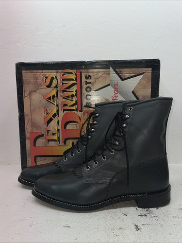 New Men’s Gray Texas Brand Cowboy Boots. 8852 11 D. 9-17