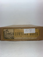 New Women’s Cream Cowtown Cowboy Boots. 110 8.5 8 1/2 A. 15-71