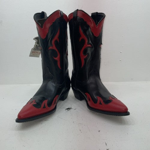 New Women’s Black American West Cowboy Boots. 51142 9.5 9 1/2 M. 15-127