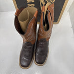 NEW DBL barrel Brand Western Brown Cowboy Boot Youth Size 4. #1-7