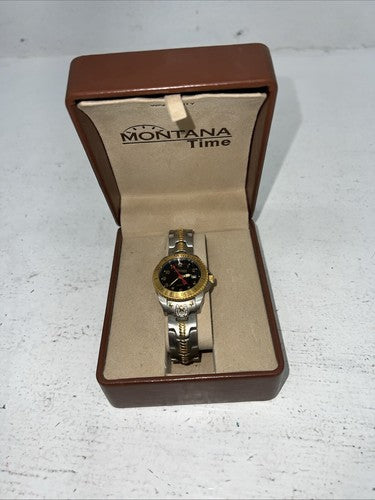 New Women’s Montana Silversmiths Gold Silver Watch. MT670 D-23
