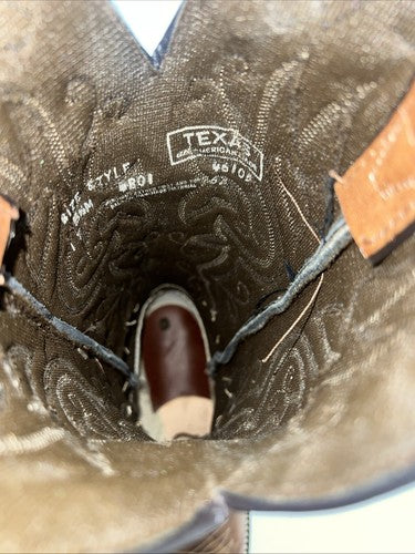 New Women’s Brown Texas Brand Cowboy Boots. 4801 5.5 5 1/2 M. 20-59