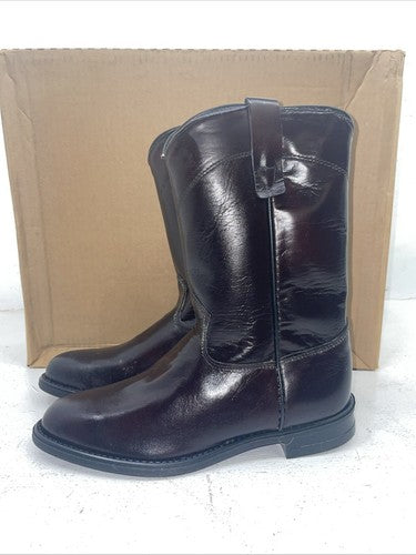 New Women’s Cherry Black Acme Cowboy Boots. 6823 7 M. 17-83