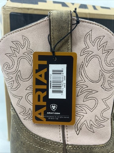 New Women’s Ariat Cowboy Boots 10000828 Brown/pink Boots 6 B 20-9