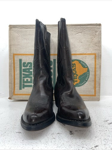 New Men’s Brown Texas Brand Cowboy Boots. 6611 11 D. 9-23