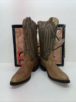 New Men’s Brown Texas Brand Cowboy Boots. 6244 11.5 11 1/2 D. 9-40