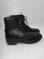 New Women’s Black Lace Up Comfort Riders English Riding Boots. 23 4731 8. 12-72