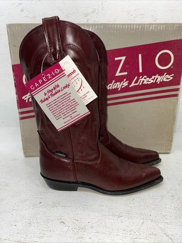 New Women’s Red Capezio Cowboy Boots. L 553 7.5 7 1/2 M. 17-76