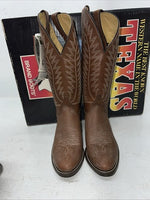 New Women’s Brown Texas Brand Cowboy Boots. 4501 7 M. 18-23