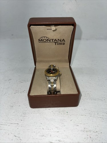 New Women’s Montana Silversmiths Gold Silver Watch. MT670 D-23