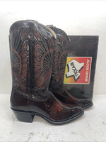 New Men’s Brown Texas Brand Cowboy Boots. 7673 12 D. 8-11