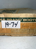 New Women’s Tan Texas Brand Cowboy Boots. L 140 6.5 6 1/2 M. 19-74