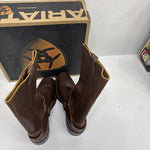 New Brown Boots Leather Boots 8.5 Squar Toe 3-13
