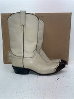 New Women’s Cream Cowtown Cowboy Boots. 110 8.5 8 1/2 A. 15-71