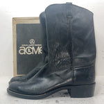 New Men’s Black Acme Cowboy Boots. 1307 12 D. 10-16