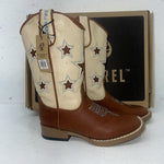 New Children’s Brown DBL Barrel Cowboy Boots. 11 D. 24-55