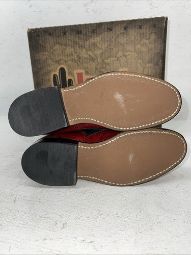 New Women’s Red Lace Up Laredo Cowboy Boots. 163 6.5 6 1/2 M. 19-125