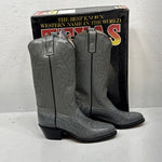NEW Women’s Grey Texas Brand Western Cowgirl Boots. Size 8D. 2-11.
