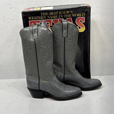 NEW Women’s Grey Texas Brand Western Cowgirl Boots. Size 8D. 2-11.