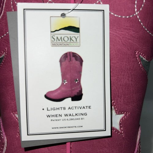 New children’s Pink Smoky Mountain Cowboy Boots. 1167c 10.5 10 1/2. 24-63