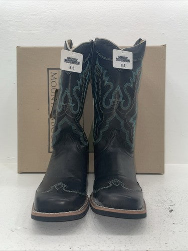 New Women’s Black Smoky Mountain Cowboy Boots. 6343 8.5 8 1/2. 15-54