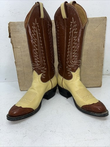 New Women’s Brown Tony Lama Cowboy Boots. 270 7 B. 18-31