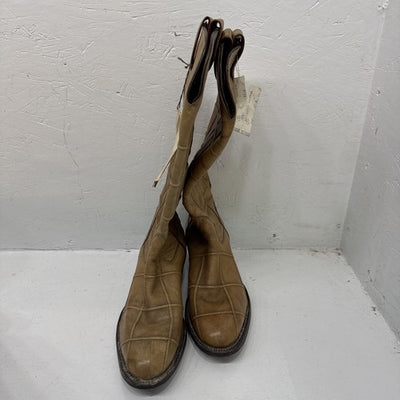 NEW Sanders Western Tan Cowboy Boots, Men 7D. 1-16