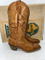 New Women’s Brown Texas Brand Cowboy Boots. L 244 6.5 6 1/2 M. 19-115