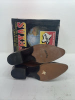 New Men’s Brown Texas Brand Cowboy Boots. 7864 12 D. 9-82