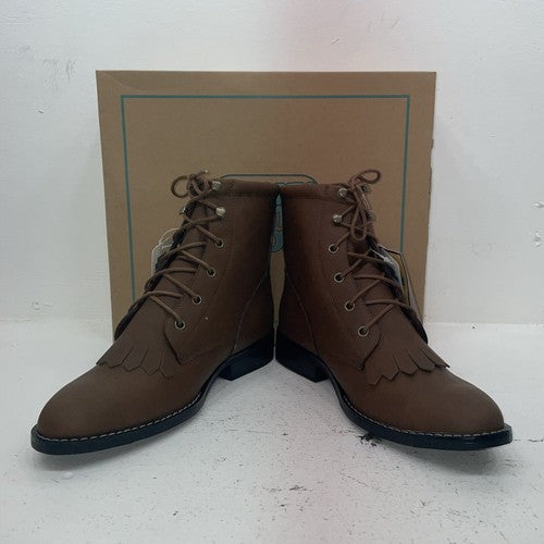 New Women’s Brown Lace Up Smoky Mountain Cowboy Boots. 6040 L 9.5 9 1/2. 15-143